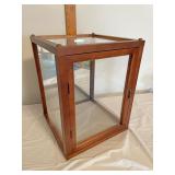 13 1/2 inch tall display case with open front and