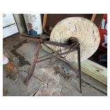 Primitive stone wheel and stand