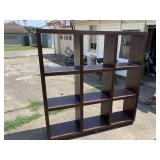 Large nine cubbyhole display shelf