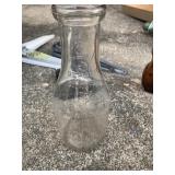 Glass milk bottle