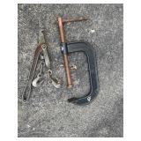 C clamp and small binder