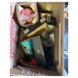 Box of miscellaneous bulbs hanging wall Decour