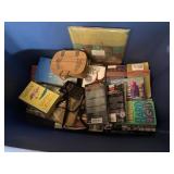 Tote with miscellaneous books