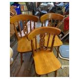Three kitchen chairs