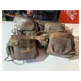 Two leather toolbelt