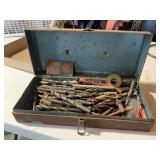 Metal box full of drillbits