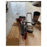 Flat of miscellaneous tools to include hammer