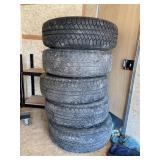 Five Bridgestone jeep tires 255/70  R 18