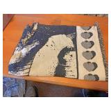 Throw blanket with a hole in the center