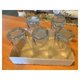 Five glasses