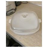 White cooking dish