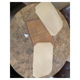 Three table mats