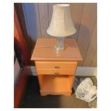 Nightstand and lamp