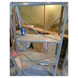For tiered metal shelf