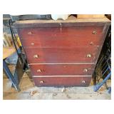Four drawer dresser contents on top not included