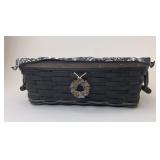 Black side handled small market with liner