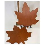 Set of 2 Woodcrafts centerpiece leaves