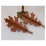 Woodcraft set of two oak leaves