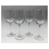 Set of four wine glasses