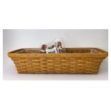 Window box with two piece protector and liner