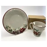 Natures Garland mug and plate