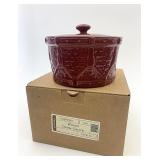 NIB Paprika woven drum crock