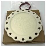 NIB Sweetest heart candle plate