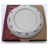 USA NIB Blue pillar candle holder