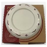 USA NIB Red pillar candle holder
