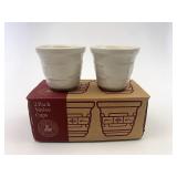 USA NIB Ivory votive cups