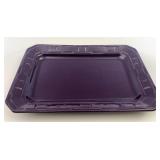 Eggplant small serving platter gently used