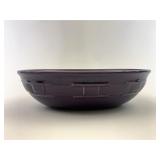 Eggplant oval serving bowl