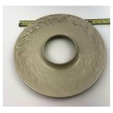 Ivory pottery wreath approximately 13 inches in