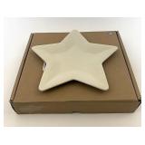 NIB ivory star plate