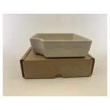 NIB Ivory square party bowl
