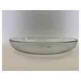 Large glass low bowl