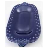 Proudly American serving platter scratching is