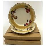 NIB Set up to Napa Orchard luncheon plates