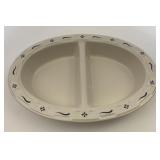 USA Blue divided serving dish