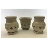 Green salt and pepper with USA green votive cup