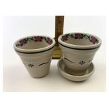 USA Tiny flower pots with one base