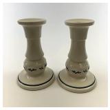 Traditional Holly 5 inch candlesticks