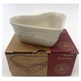 NIB USA Ivory heart ramekin