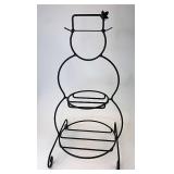 Small wrought iron snowman