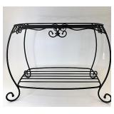Wrought iron hope chest stand