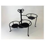 Wrought iron swivel caddy
