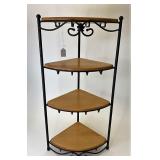 Wrought iron 4 tier corner stand With