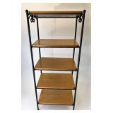 Wrought iron five tier stand with non-Longaberger