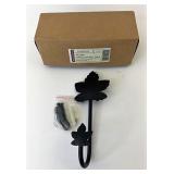 NIB Wrought iron Mapleleaf wall hook