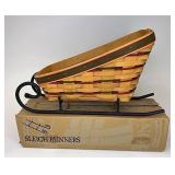Holiday Sleigh with Wrought iron runners
